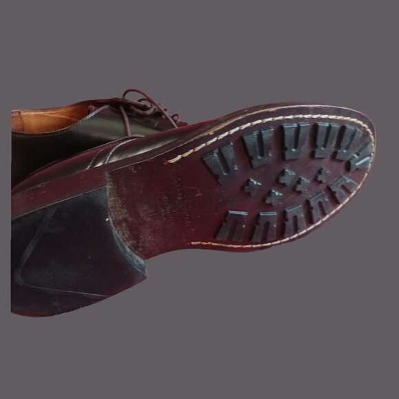 Banana Republic Italian Leather Dress Shoes Oxford blk Size 11 - Picture 10 of 15